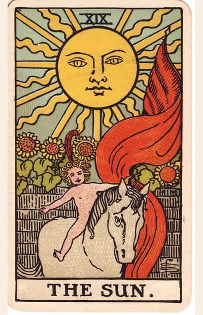 The Sun tarot card